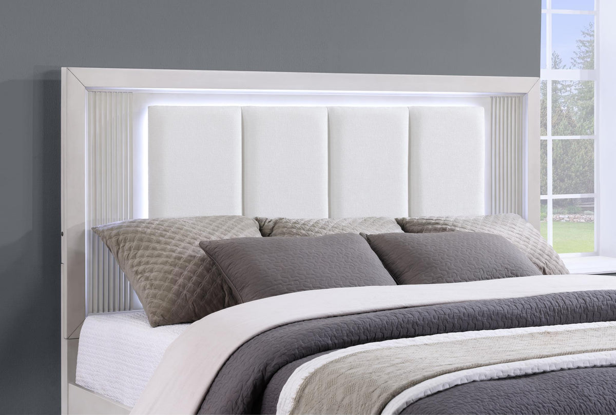 Beige LED Bedroom Collection