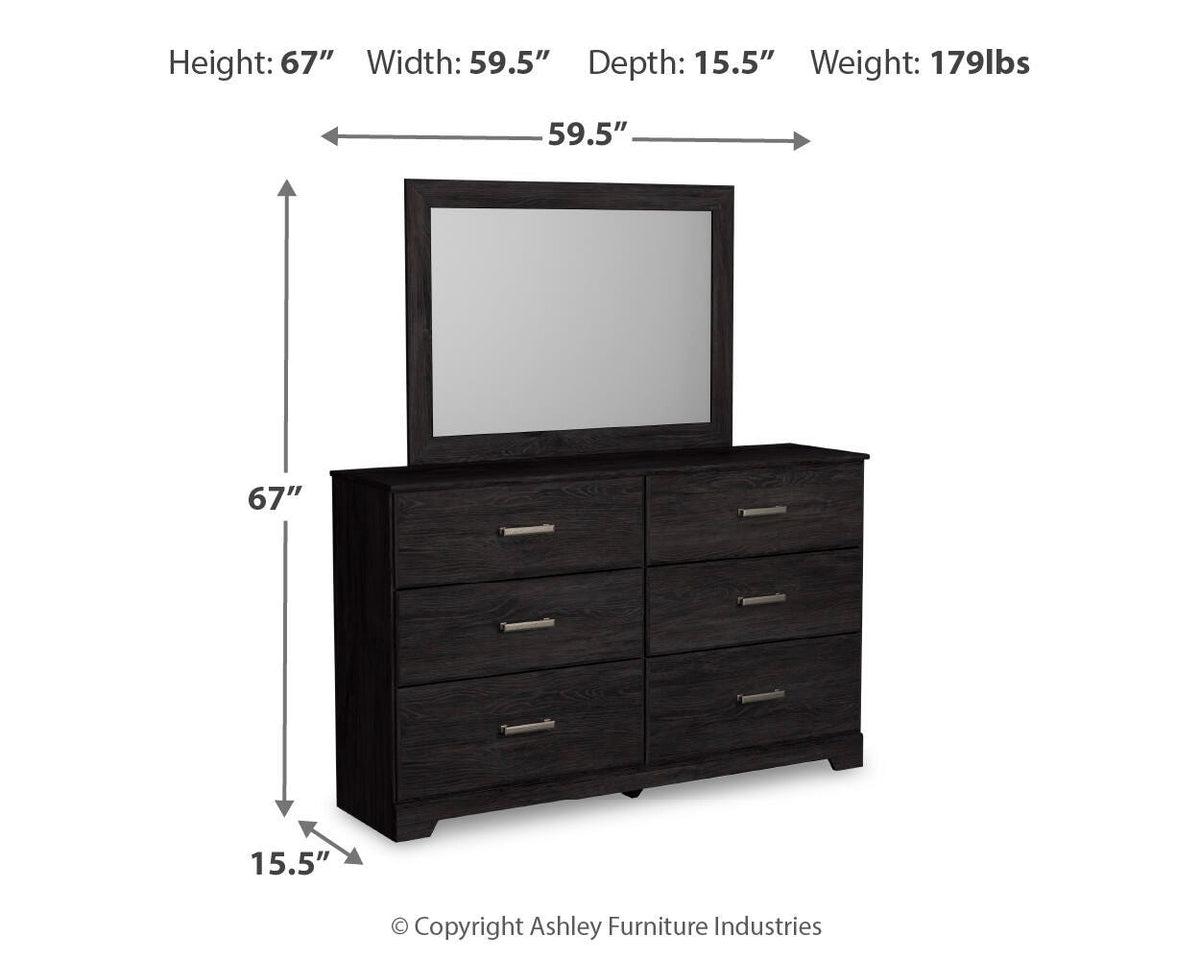 Belachime Dresser with Mirrors