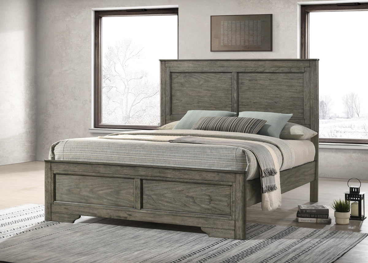 Antique Gray Panel Bedroom Collection
