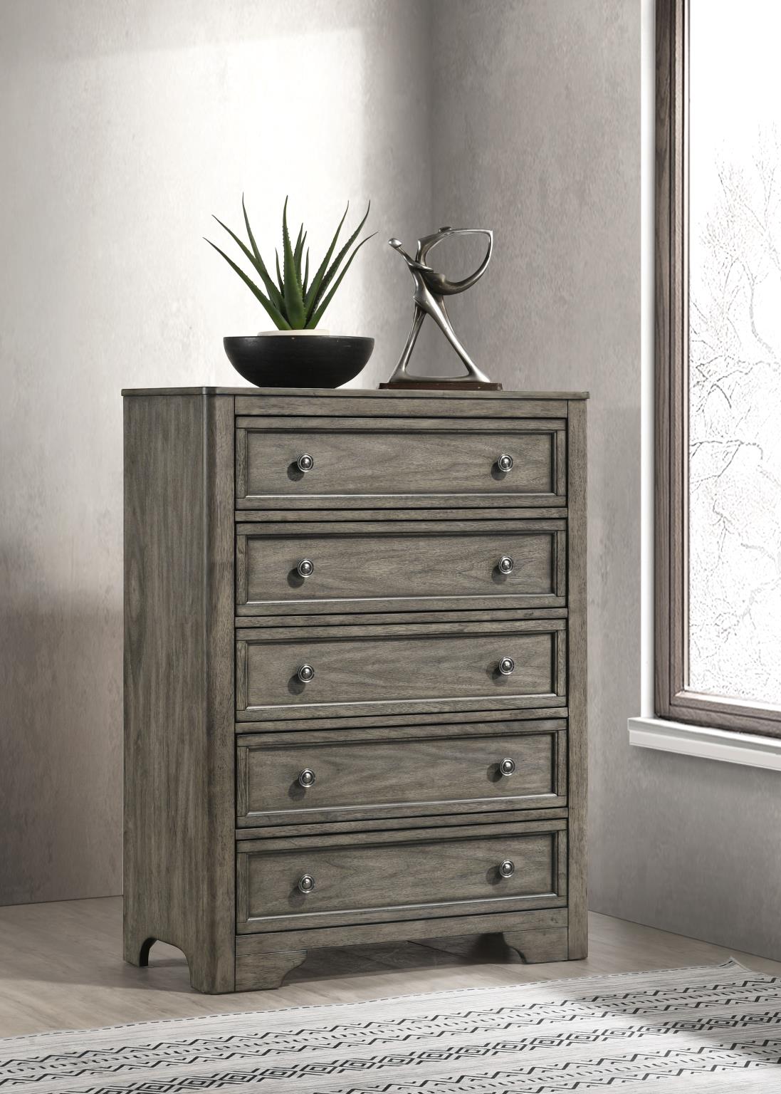 Antique Gray Panel Bedroom Collection