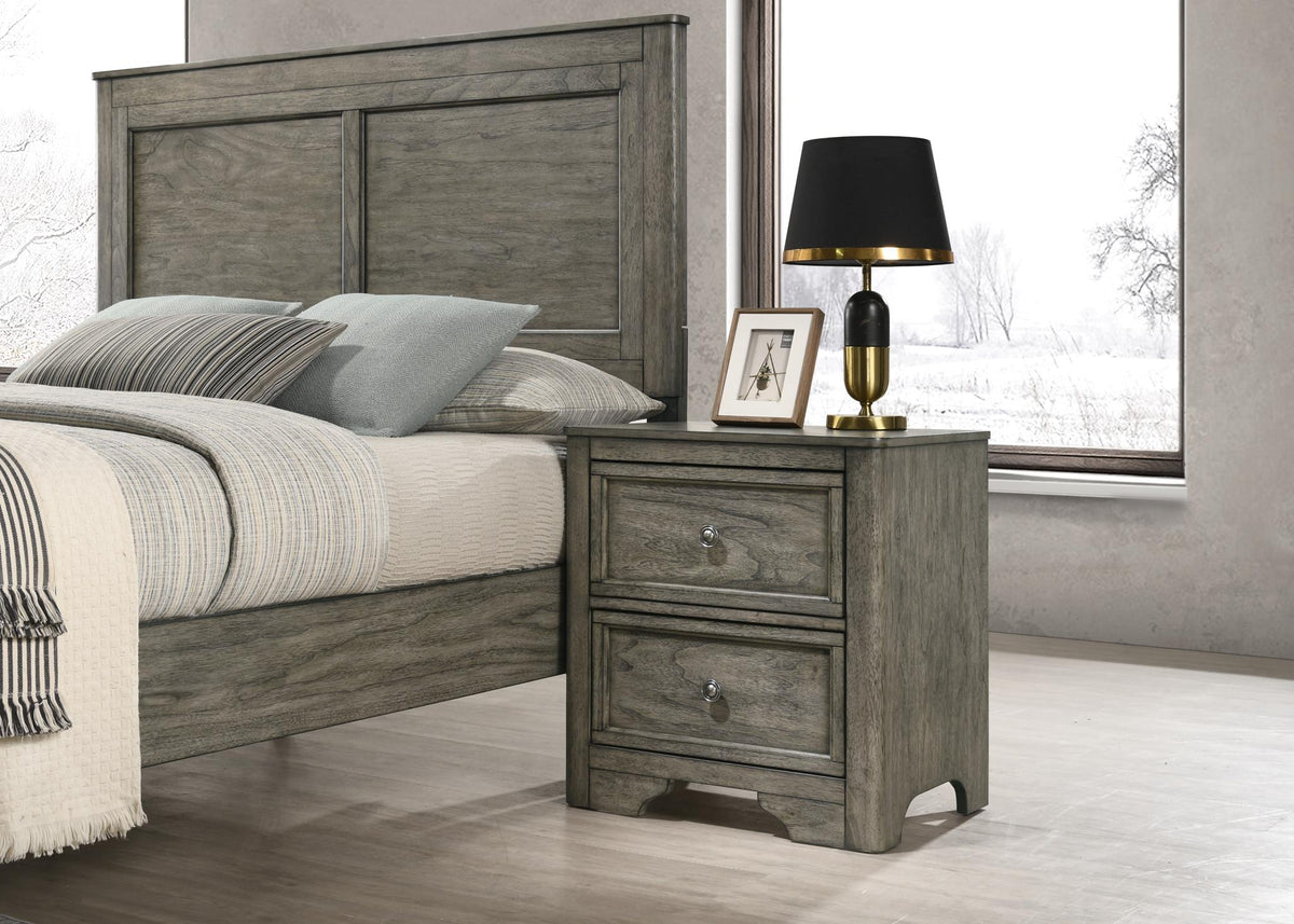 Antique Gray Panel Bedroom Collection