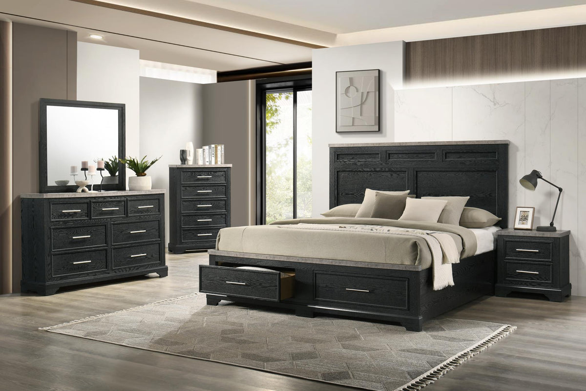 Black Contemporary Bedroom Collection