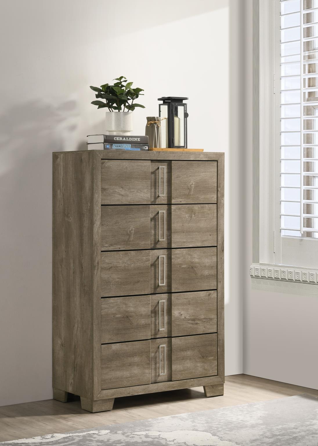 Weathered Oak LED Bedroom Collection