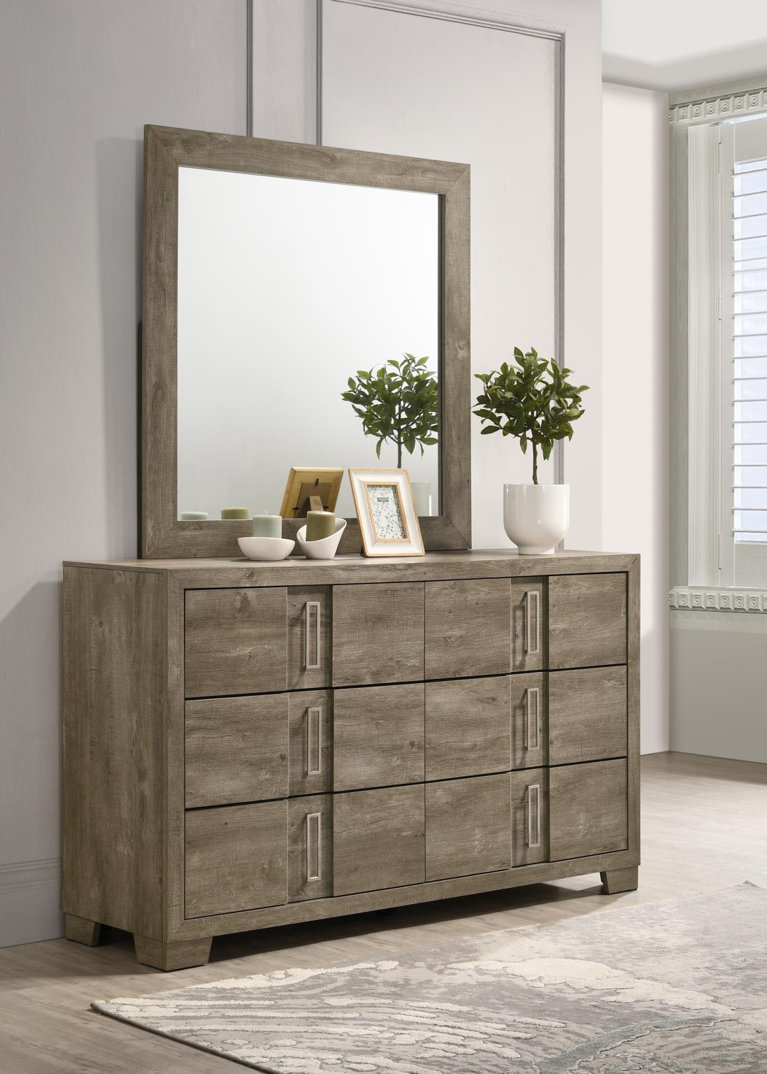 Weathered Oak LED Bedroom Collection