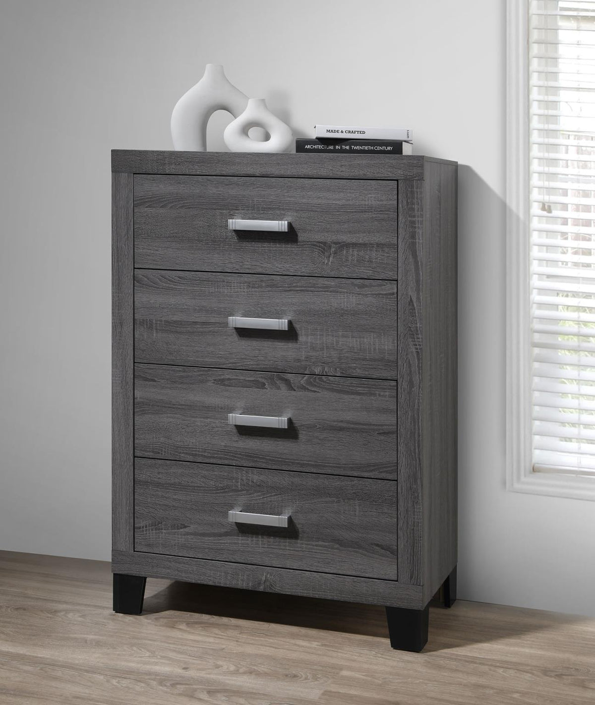 Gray LED Bedroom Collection (Twin to King)