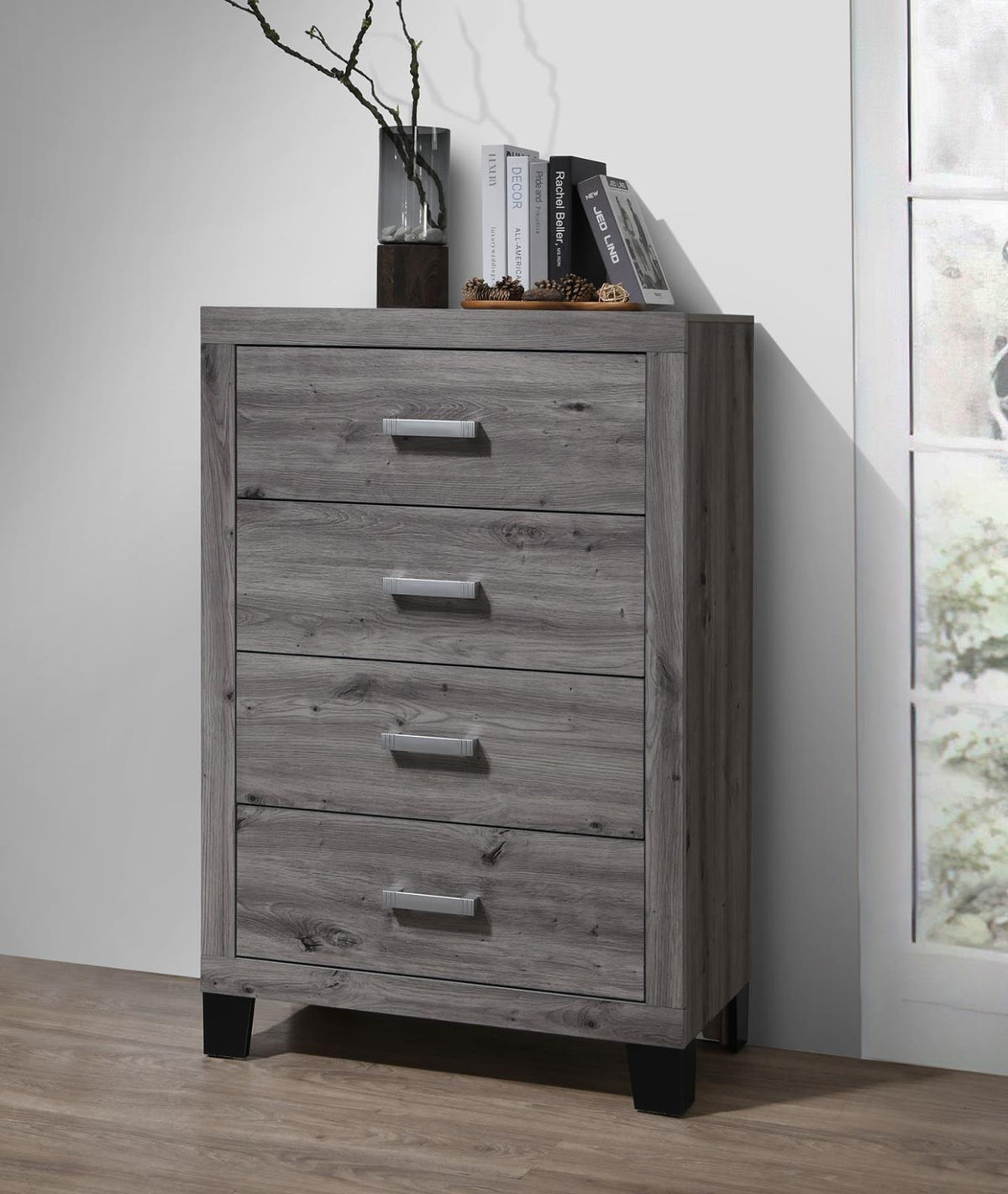 White Wash LED Bedroom Collection (Twin to King)