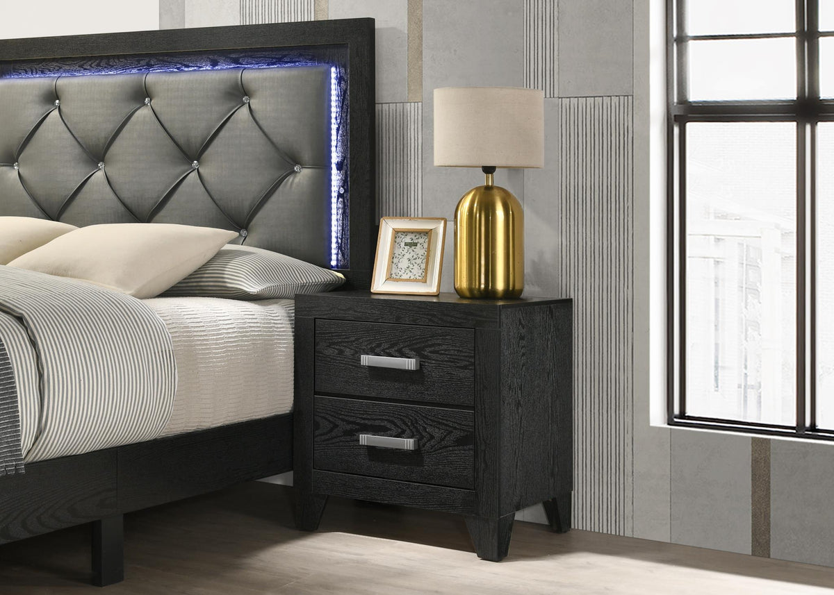 Black LED Bedroom Collection (All Sizes)