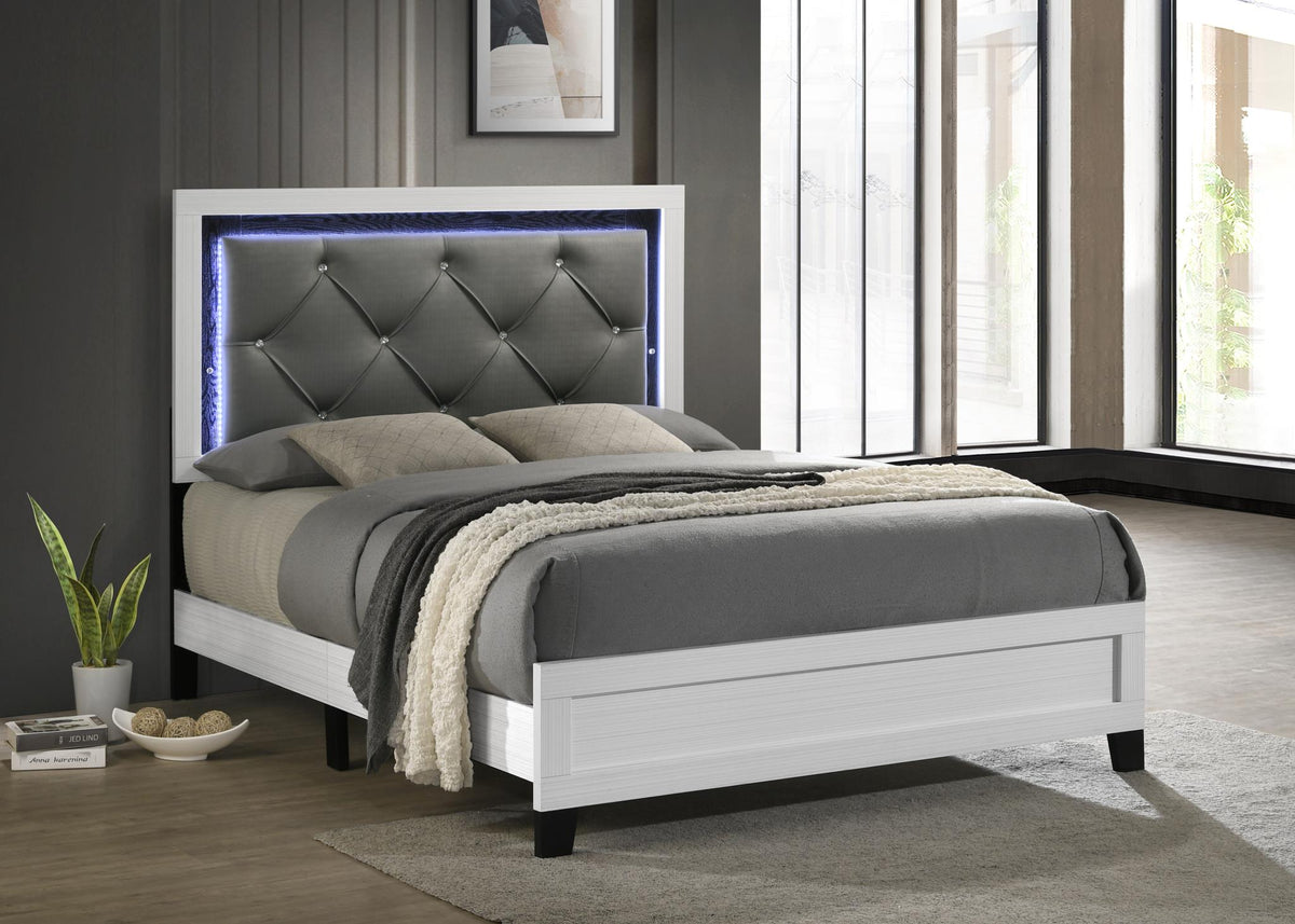 White LED Bedroom Collection (All Sizes)