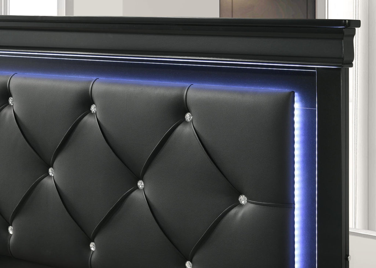 Black LED Bed Frame Collection