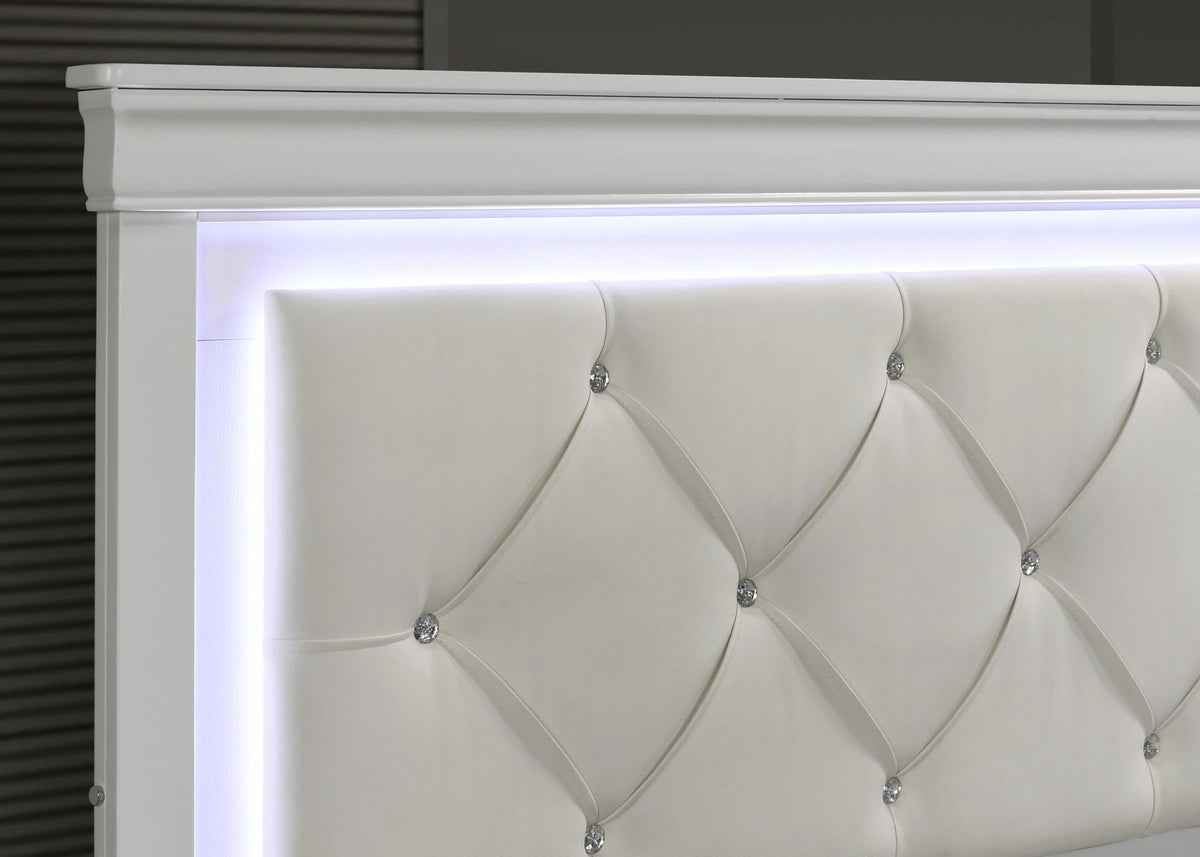 White LED Bed Frame Collection
