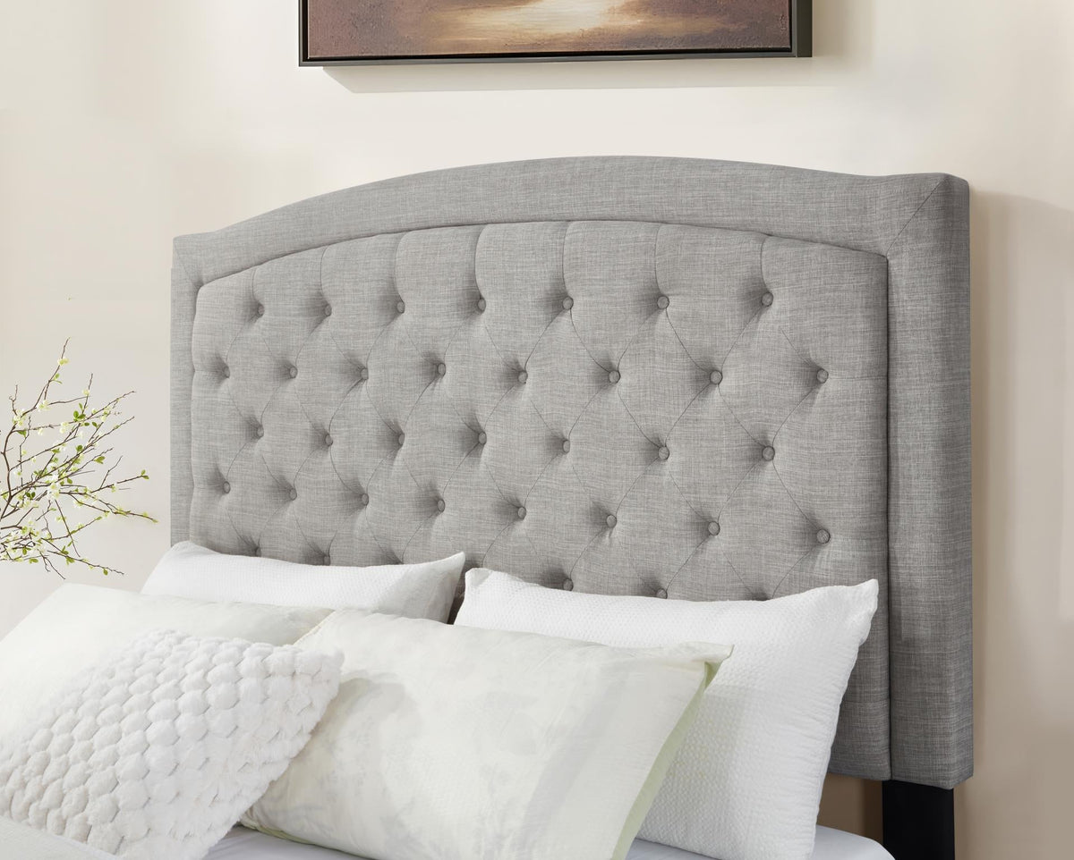 Light Gray Upholstered Bed (All Sizes)