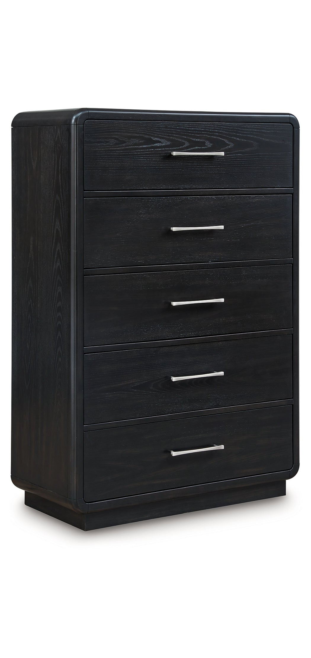 Rowanbeck King Upholstered Panel Bed, Dresser, Mirror, Chest and Nightstand