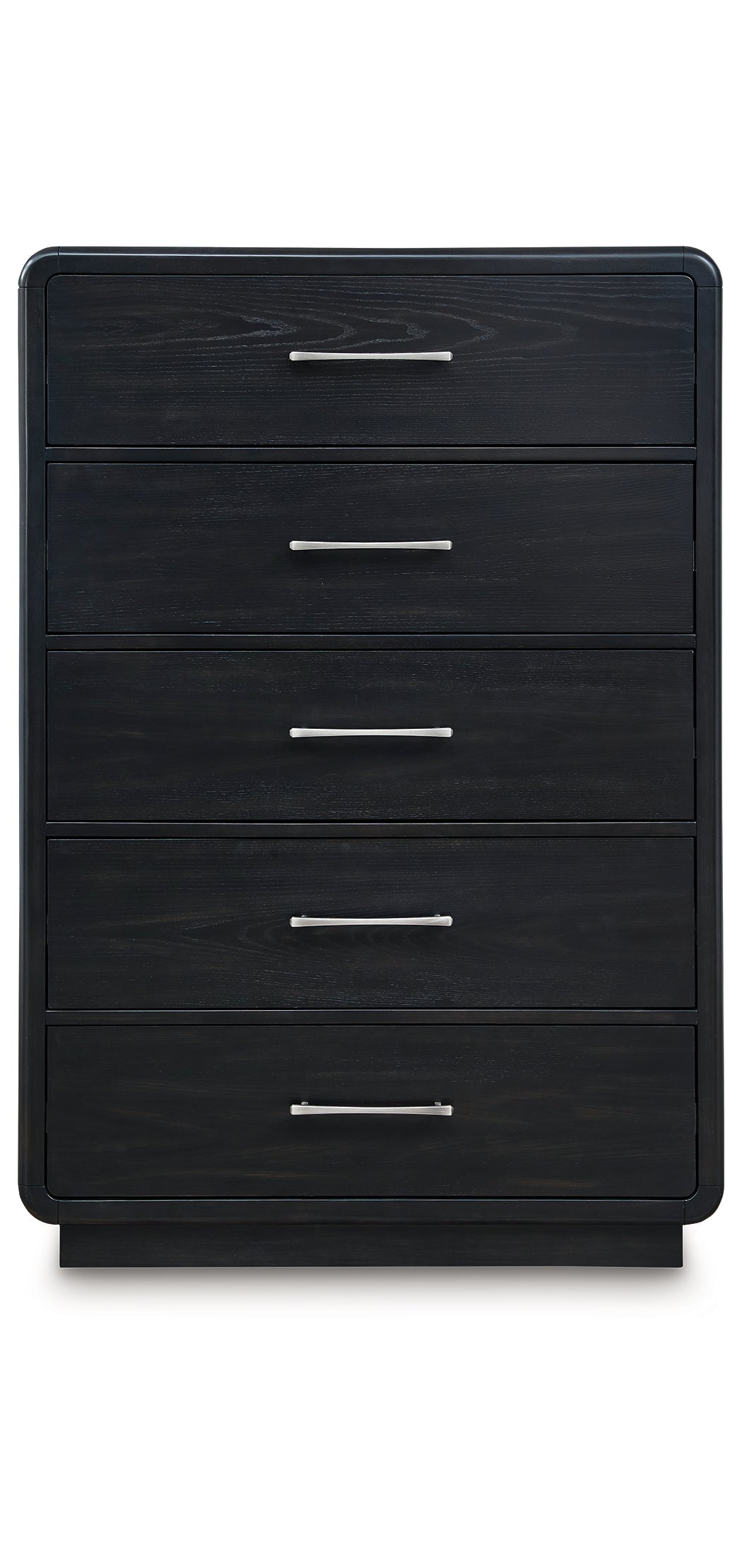Rowanbeck King Upholstered Panel Bed, Dresser, Mirror, Chest and Nightstand