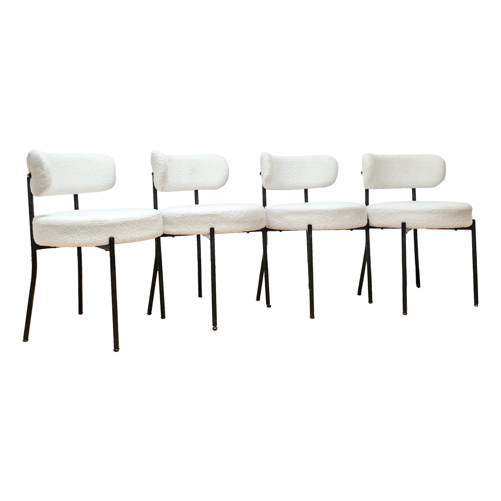 Besta Modern White Velvet Dining Chair - Set of 2