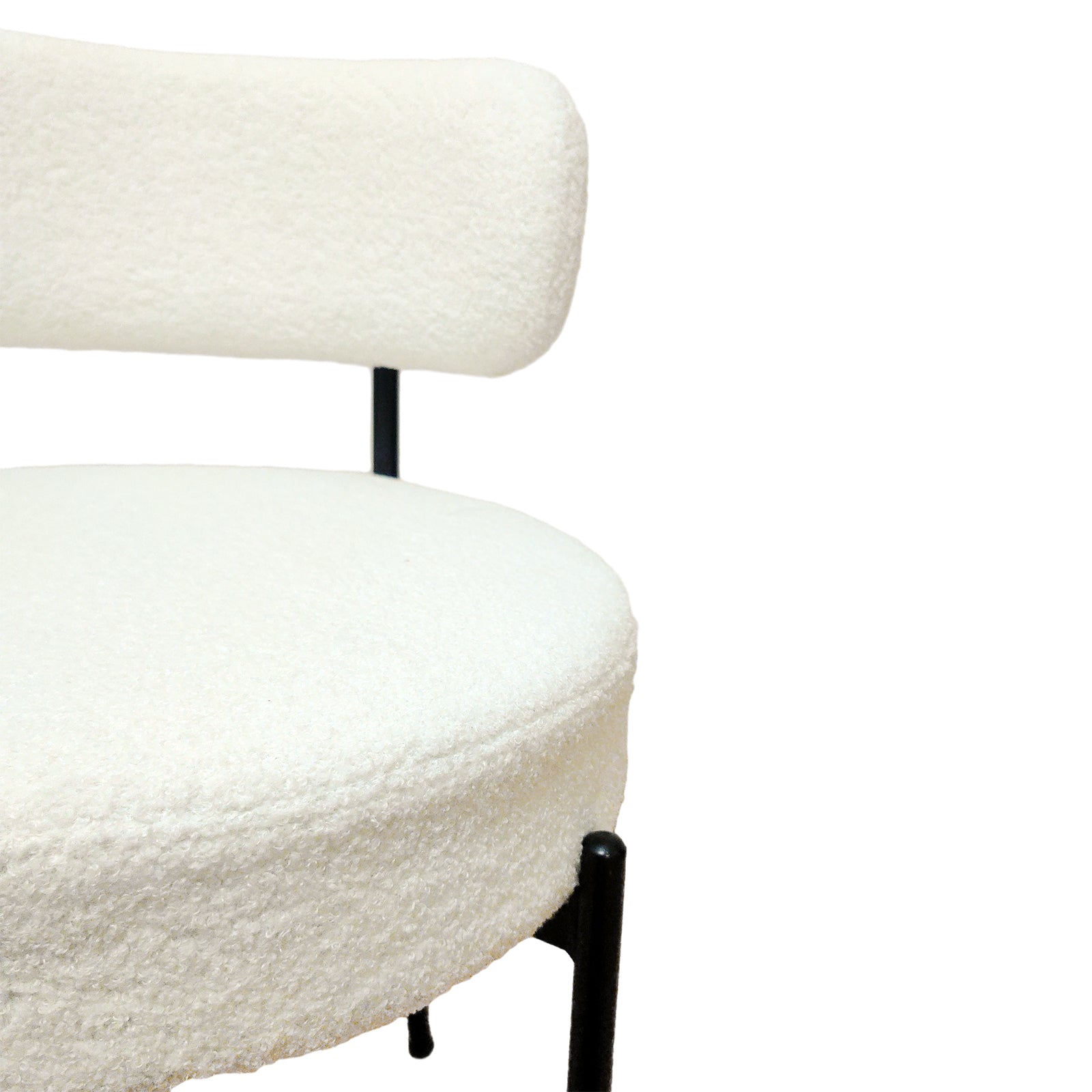 Besta Modern White Velvet Dining Chair - Set of 2