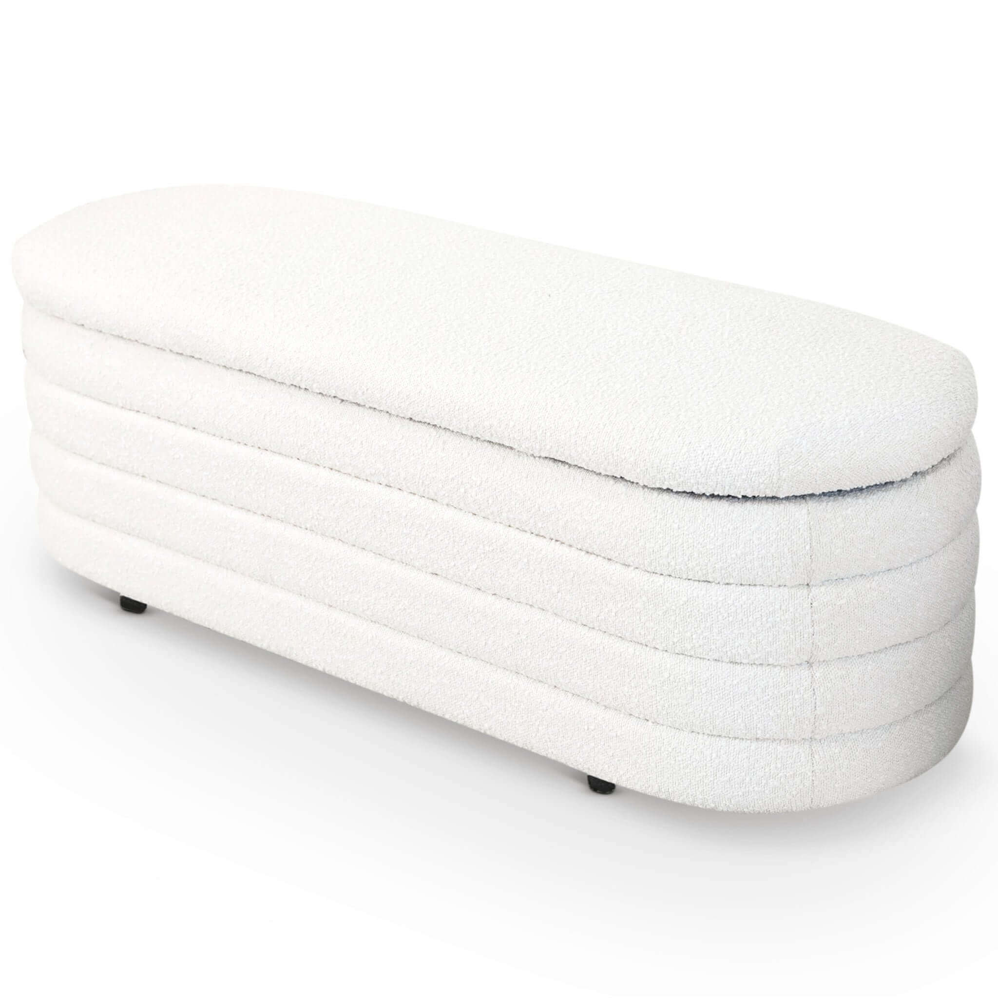 Curran Boucle Storage Bench
