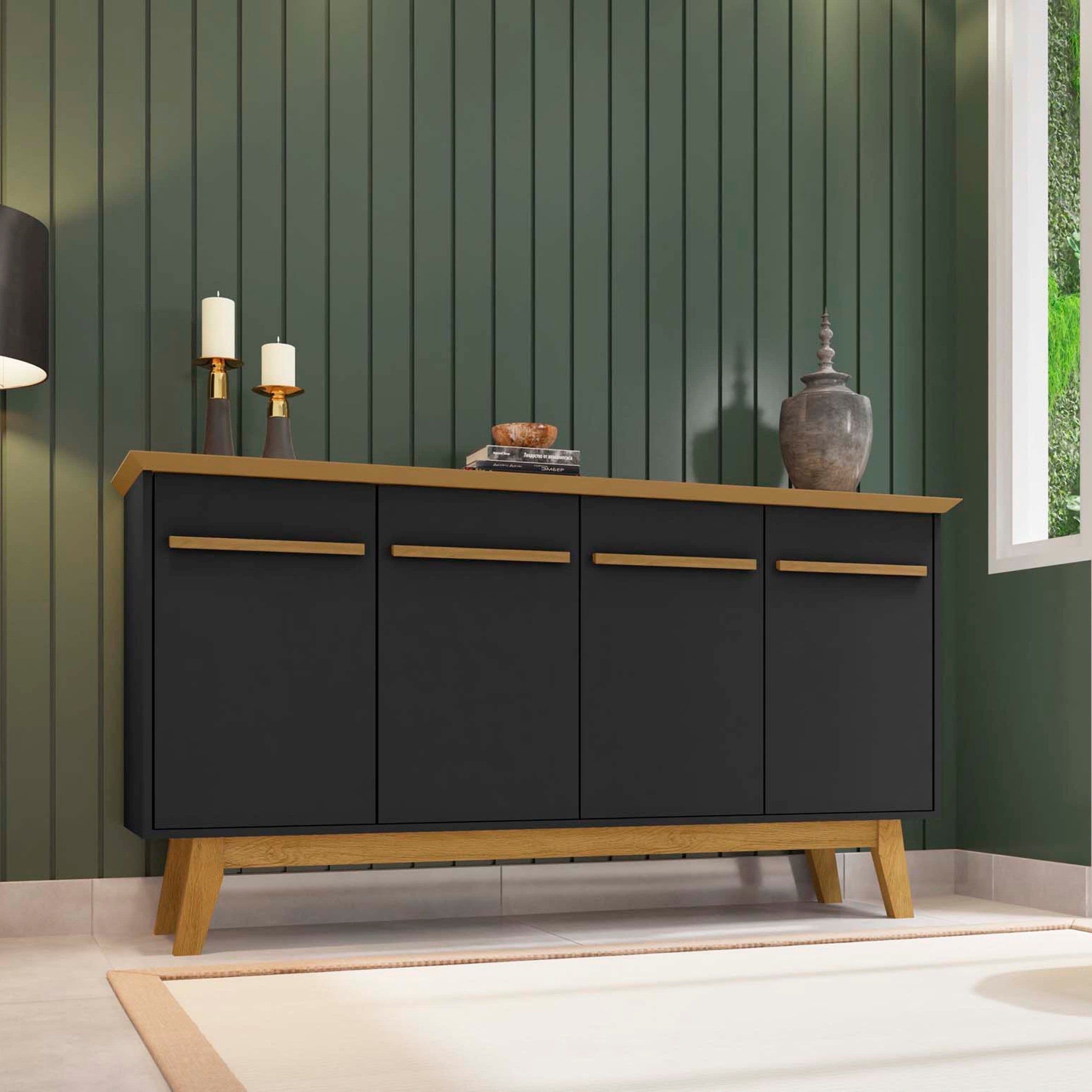Bradley 63" Buffet Stand in Black