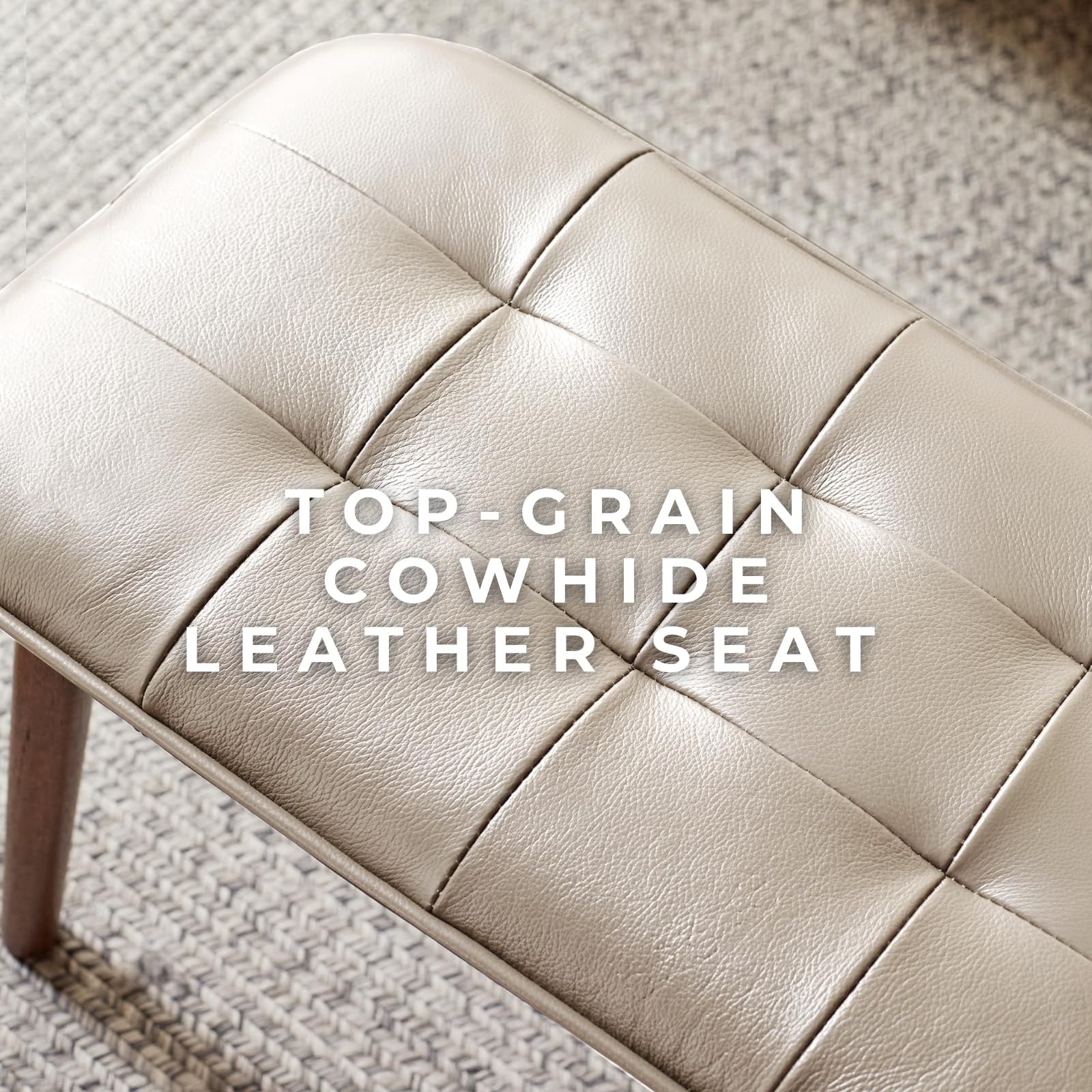 Burrow Natural Oak Wood Bench