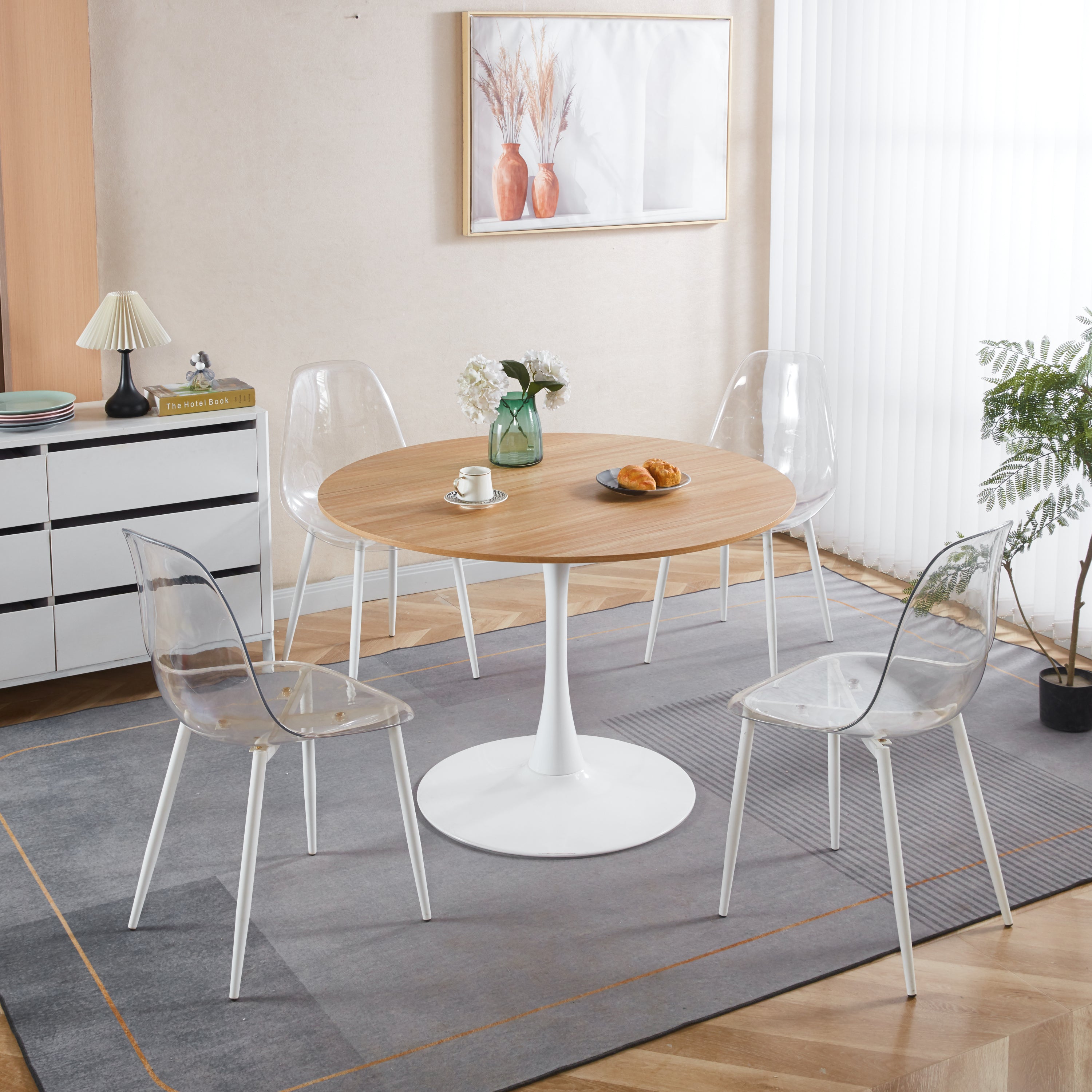 Contor Mid-Century Modern Round Dining Table