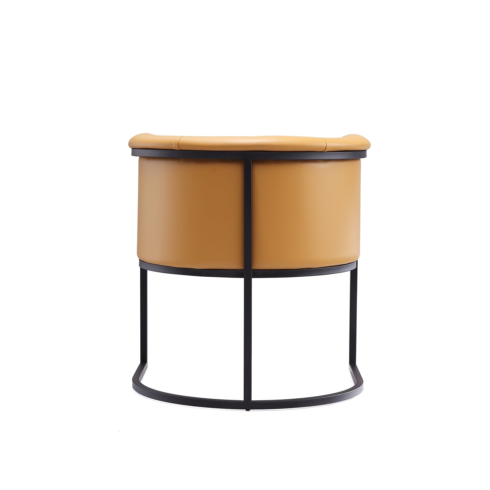 Cosmopolitan Modern Camel Vegan Leather Dining Chair