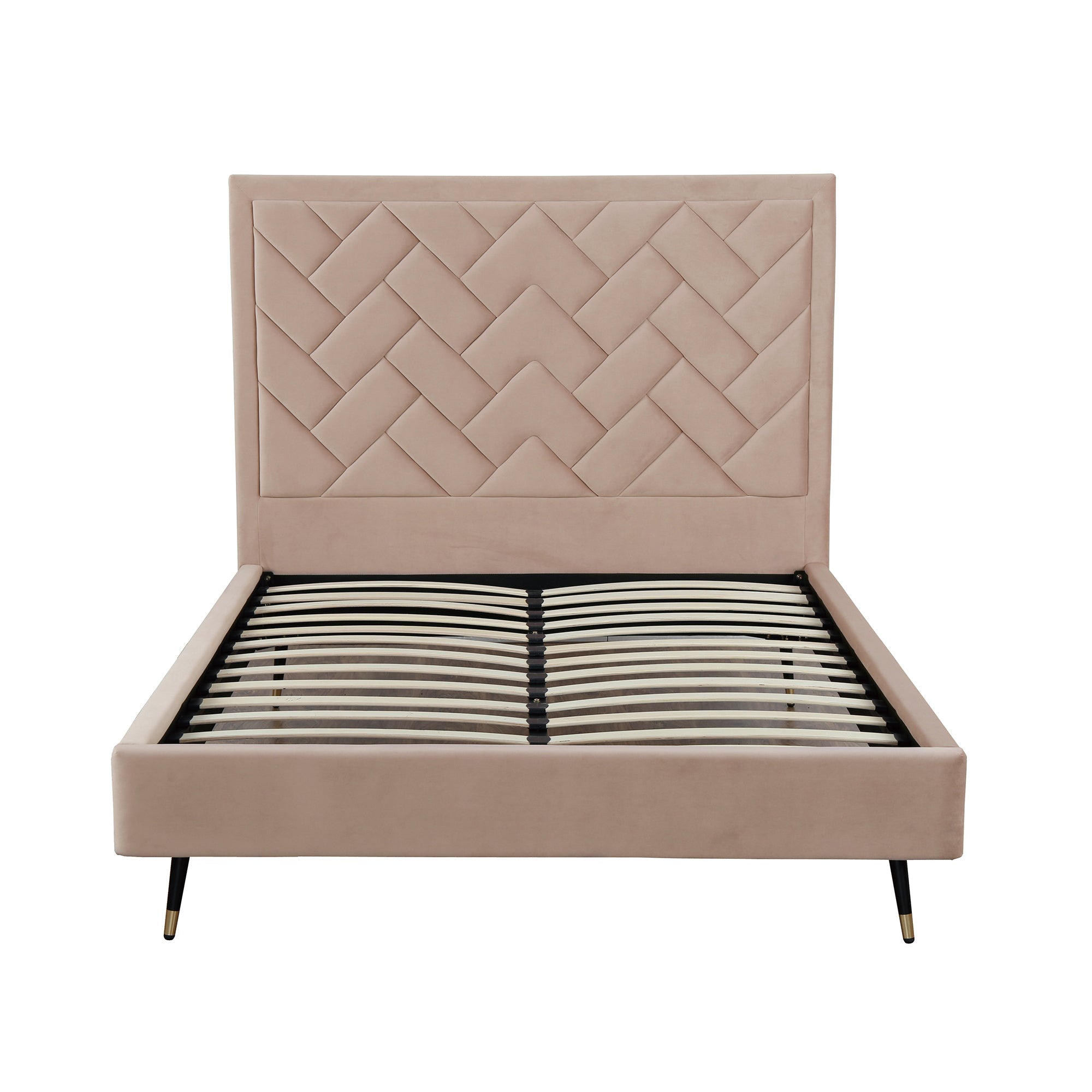 Crosby Queen-Size Bed in Nude