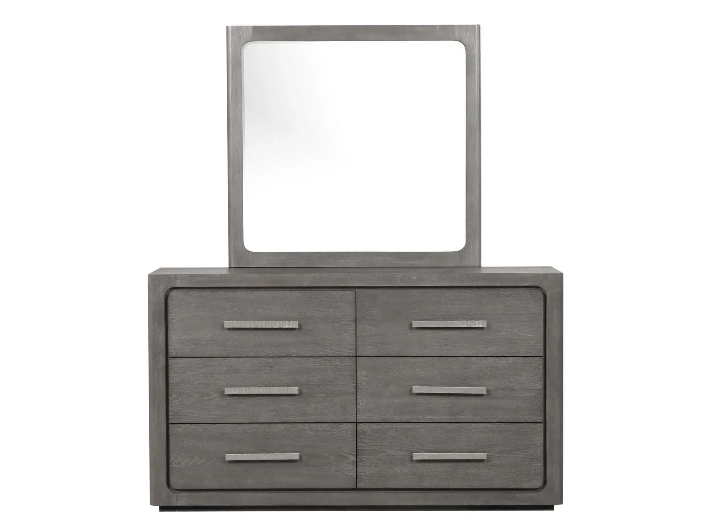 Crowthorne Contemporary Warm Gray Rubberwood Dresser by Furniture of America