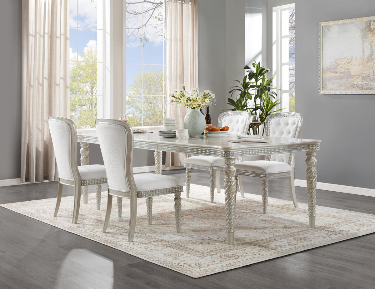 Silver Dining Table & Chair Collection