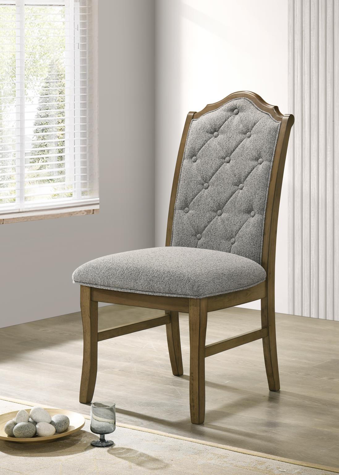 Dark Dry Brush Dining Set with Bianco Crown Marble Top