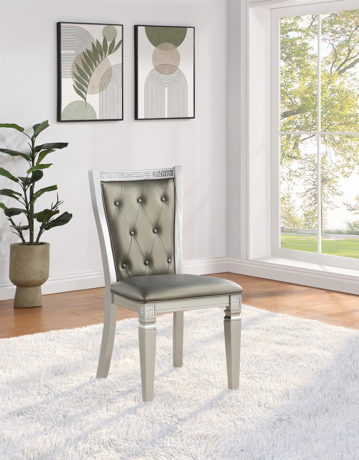 Silver Shimmer Rectangular Dining Collection