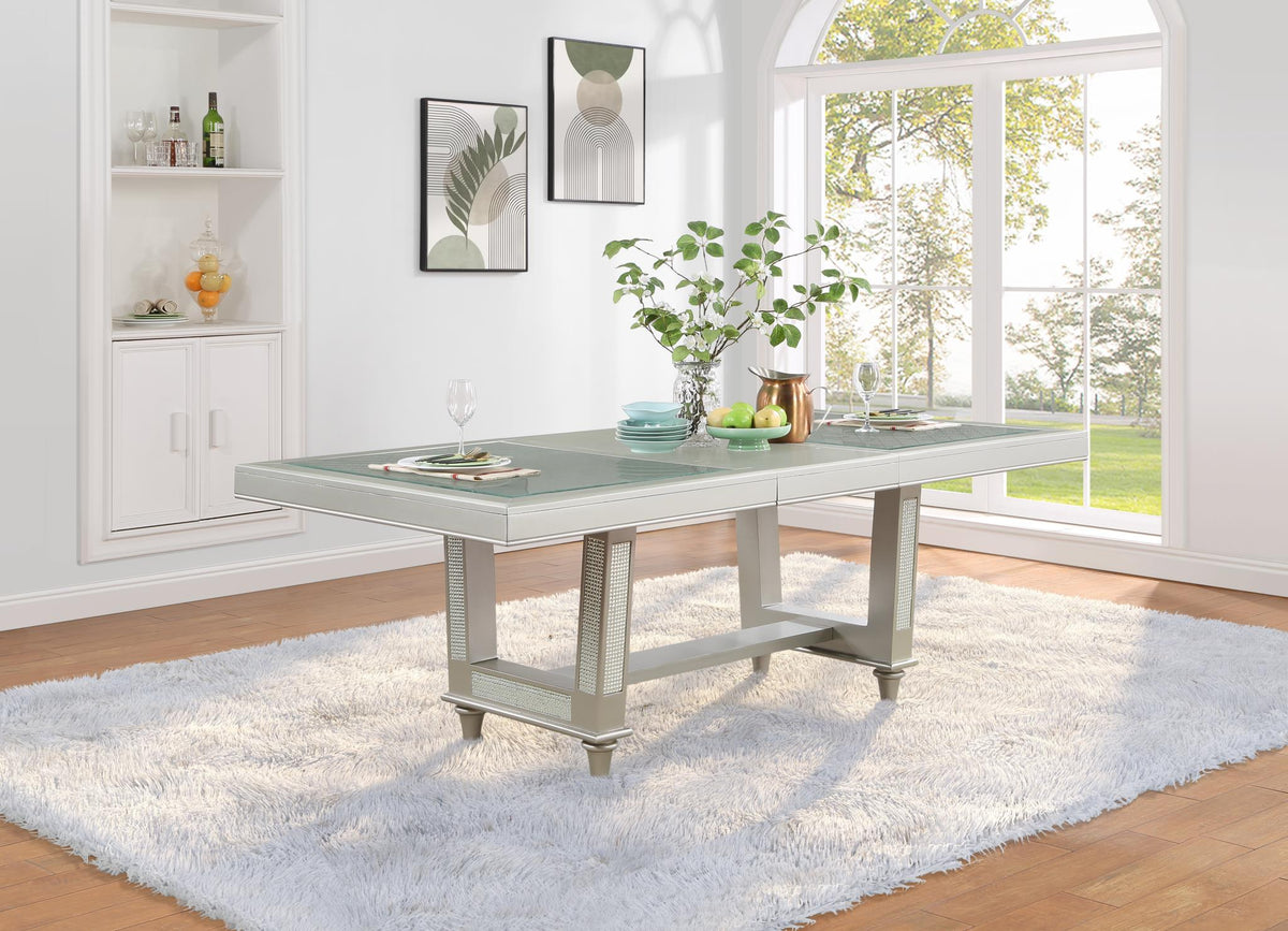 Silver Shimmer Rectangular Dining Collection