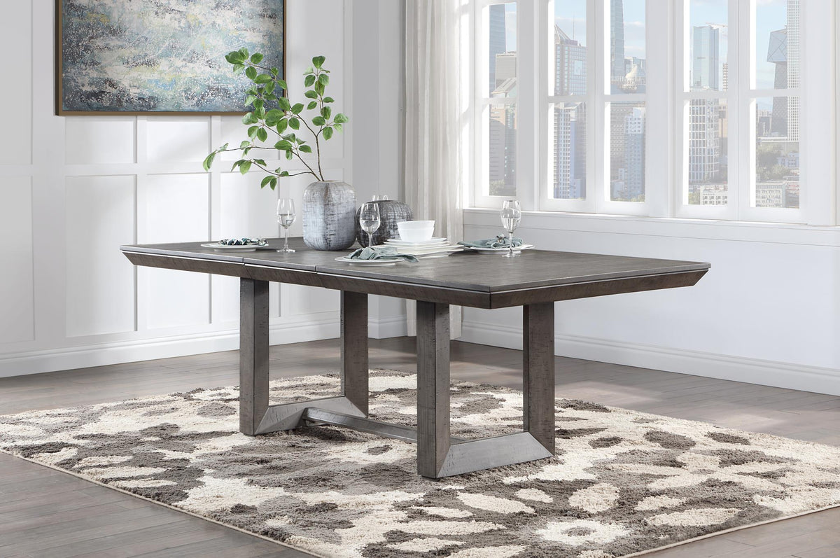 Gray Dining Table & Chair Set (D111)