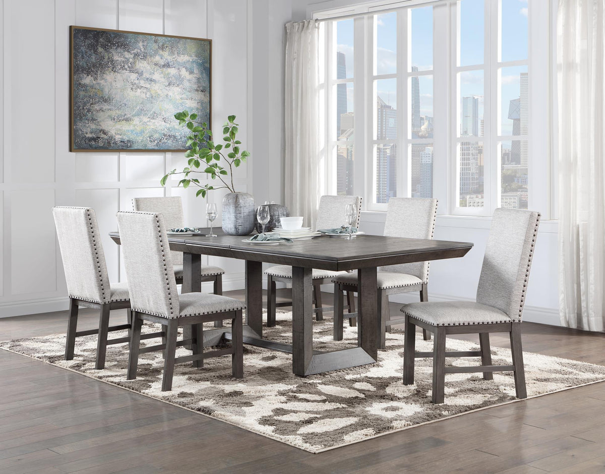 Gray Dining Table & Chair Set (D111)