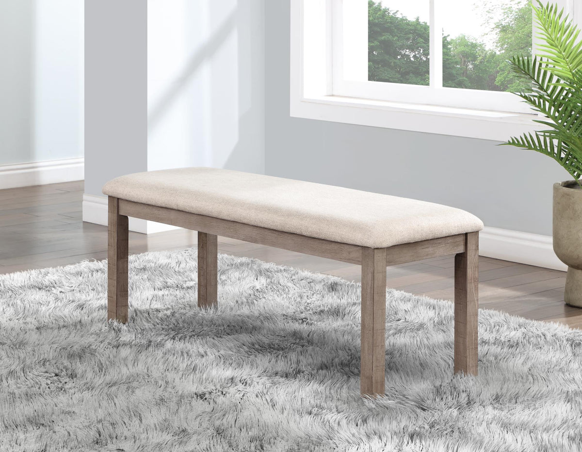 Gray Dining Set with Bench Option
