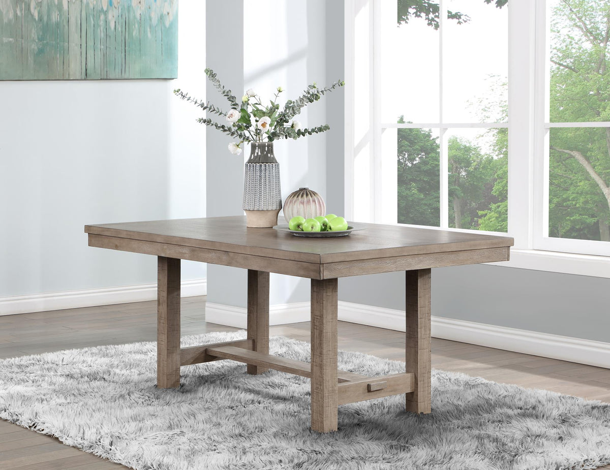 Gray Dining Set with Bench Option