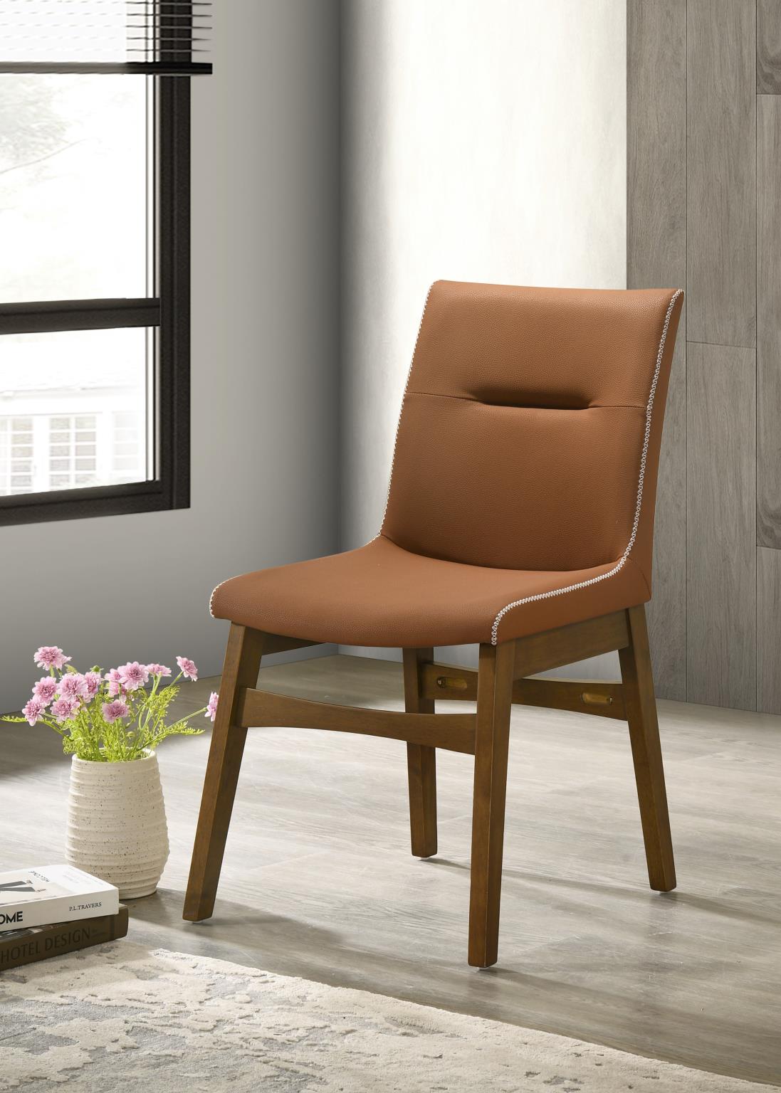 Dark Walnut Dining Set with White Porcelain Top