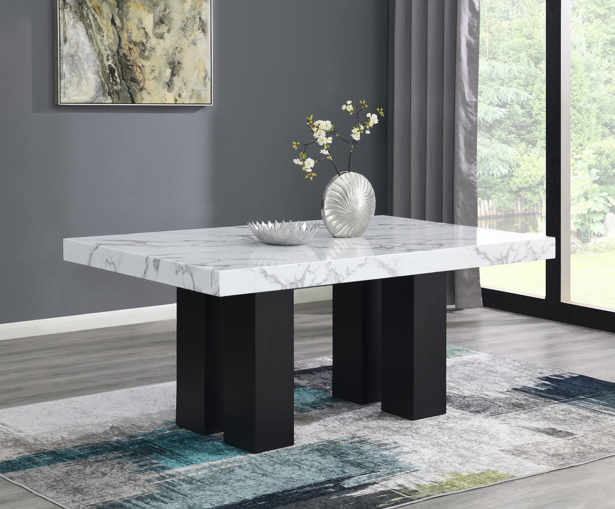 Dining Table with Choice of 5 Chair Colors