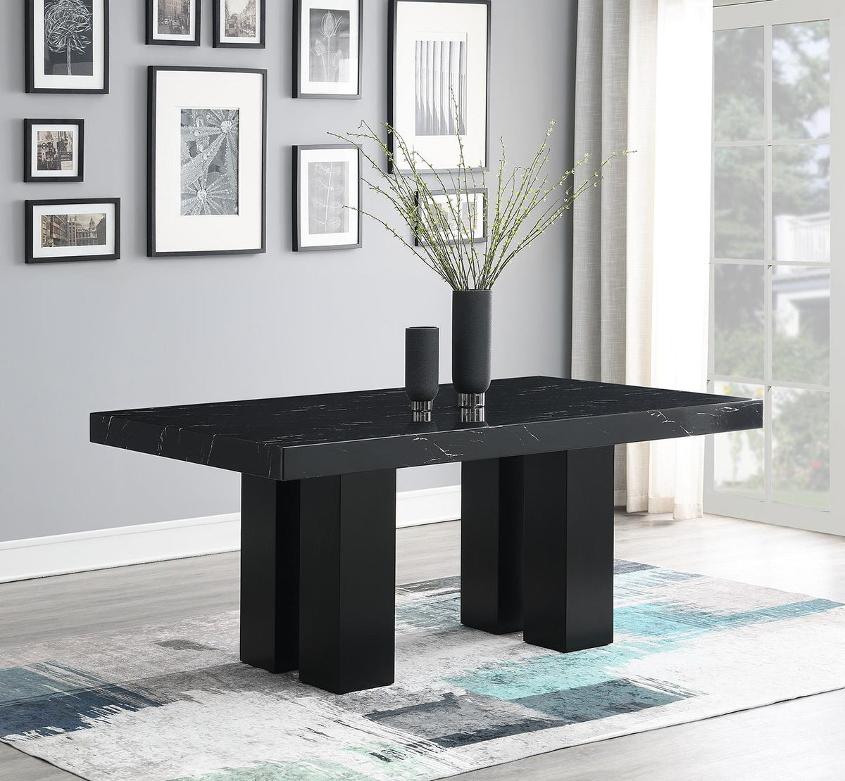 Dining Set with Five Chair Colorways