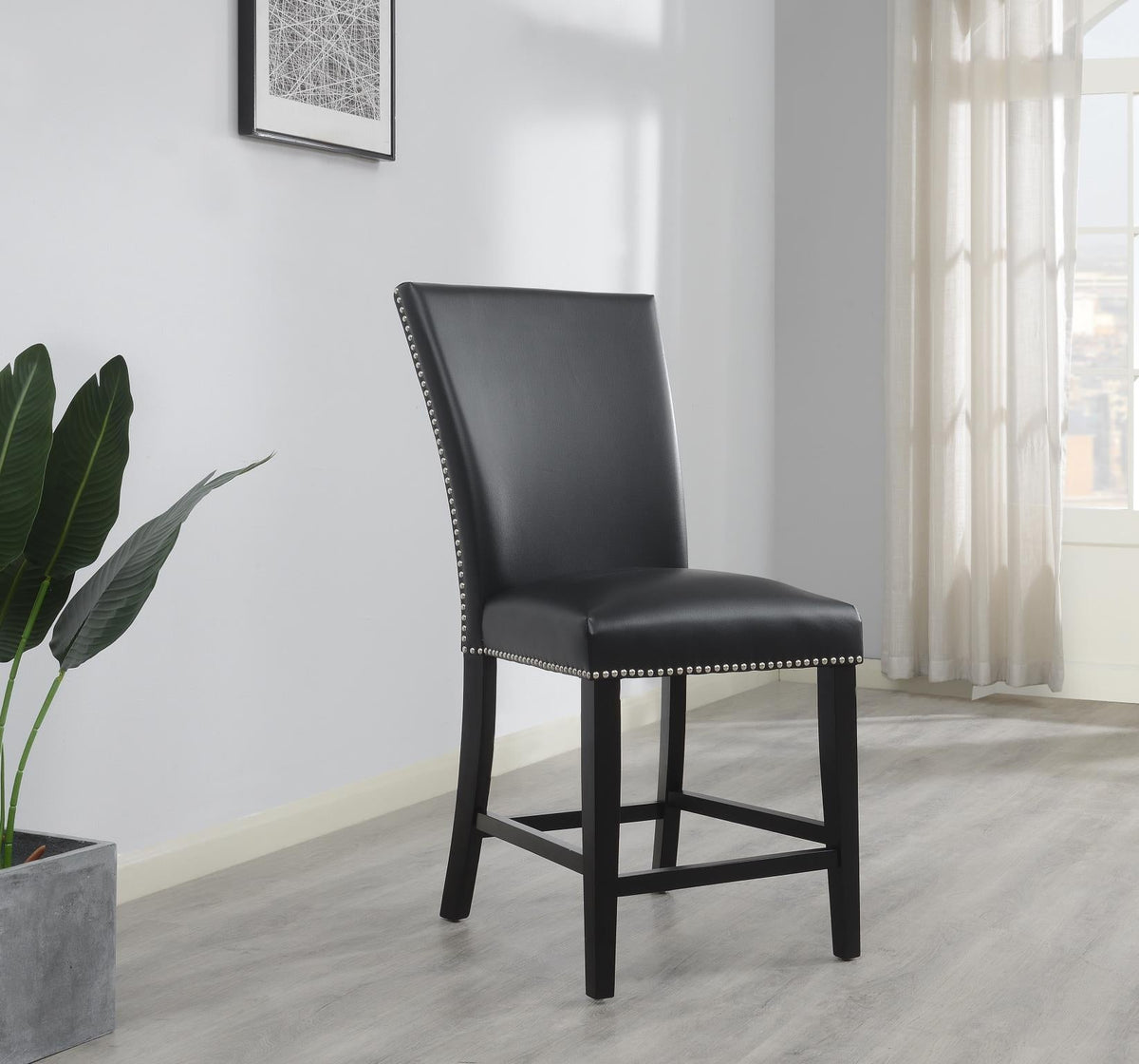 Velvet & Faux Leather Counter Chairs (5 Colors)