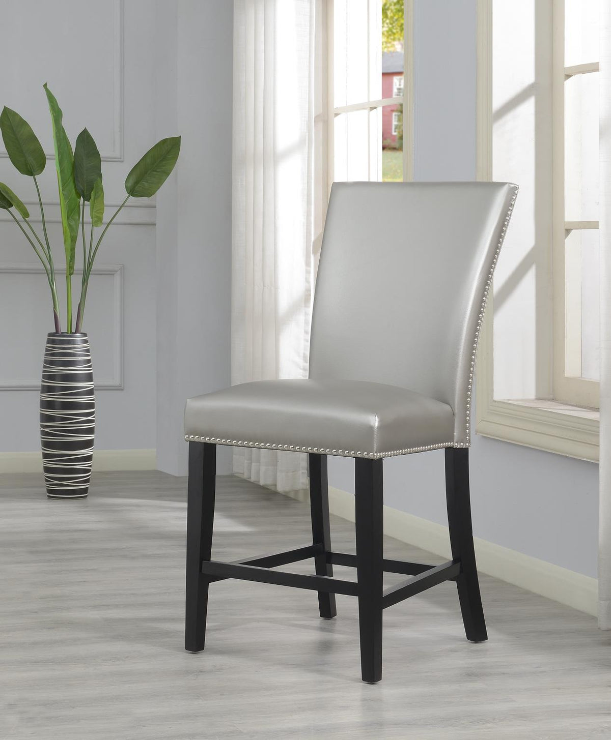 Velvet & Faux Leather Counter Chairs (5 Colors)