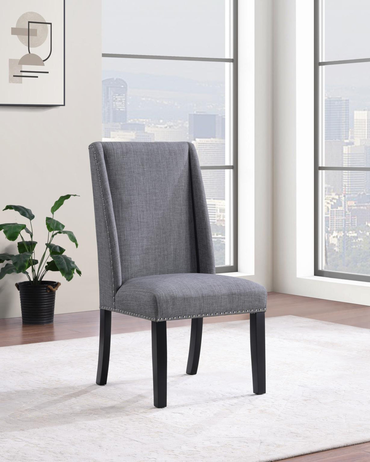 Gray Faux Marble Dining Set