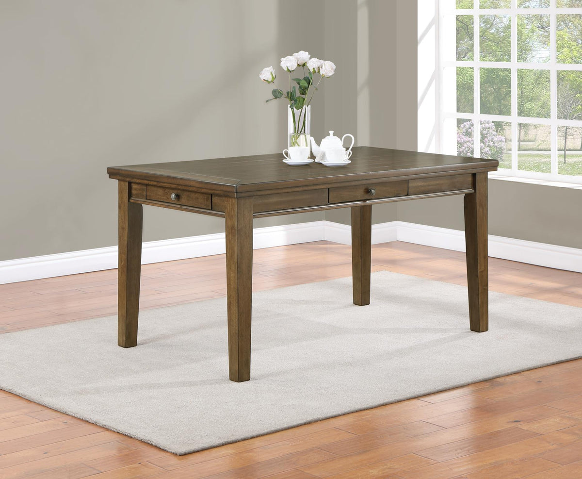Brown Dining Table & Chair Set