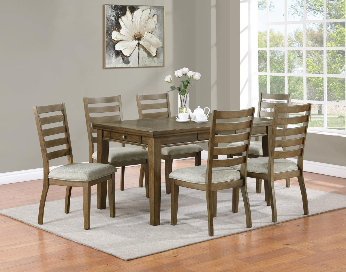 Brown Dining Table & Chair Set