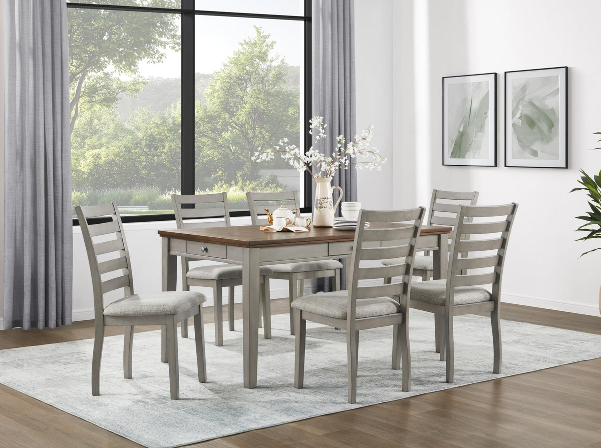 Gray Dining Table & Chair Set (D146)