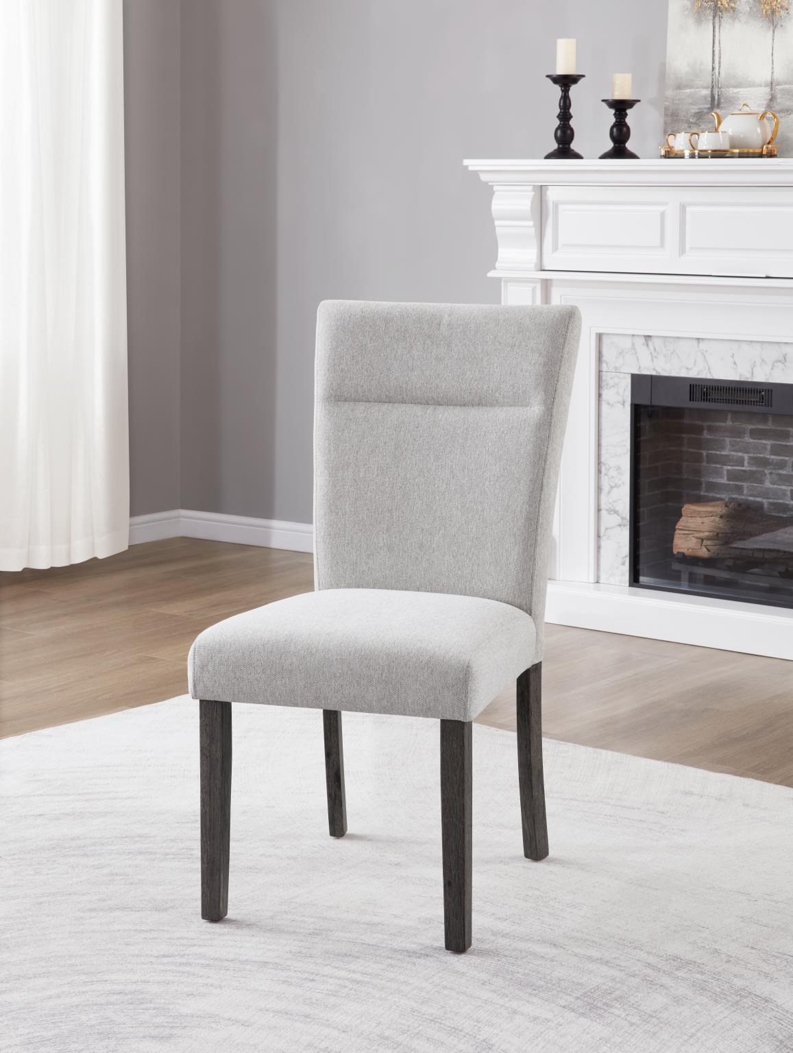 Gray 3D Faux Marble Dining Set