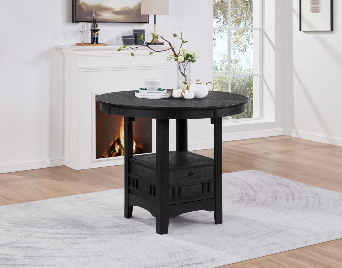 Black Counter-Height Extension Dining Set