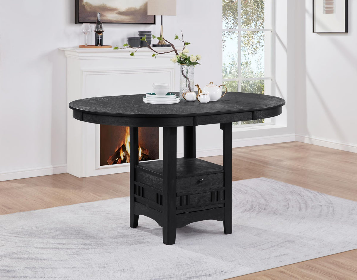 Black Counter-Height Extension Dining Set