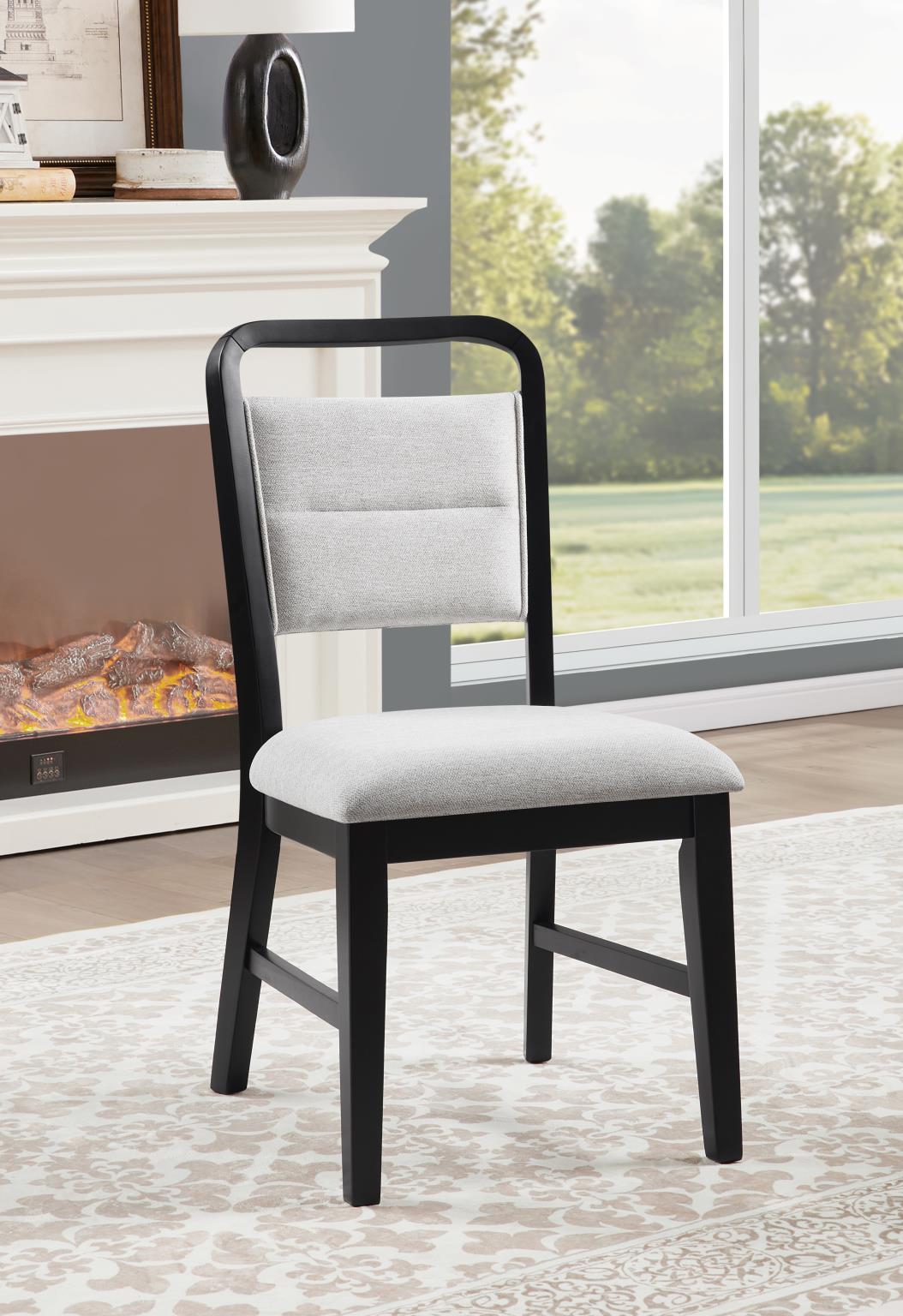 Black & Ivory Round Dining Set
