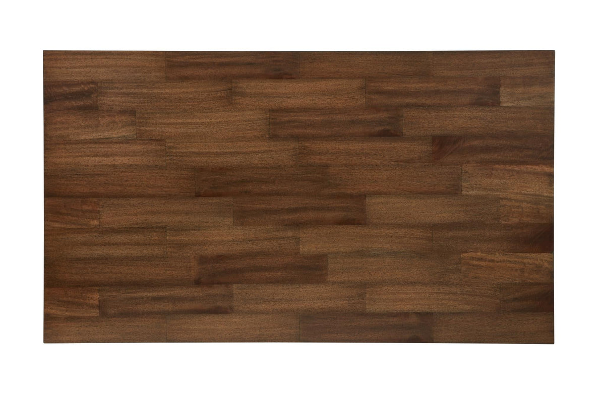 Black & Dark Brown Dining Set with Bench