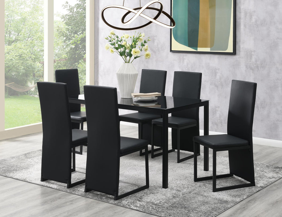 Black Dining Table & Chair Set