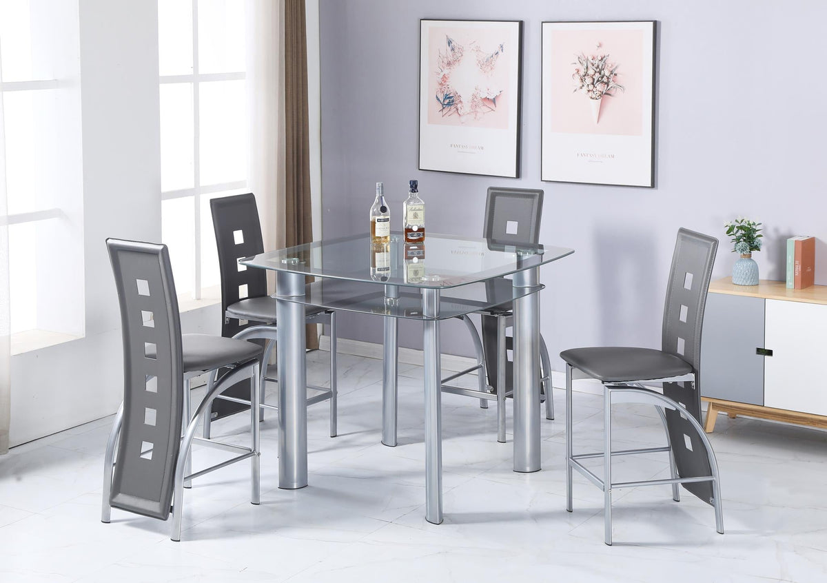 Charcoal Pub Table & Chair Set